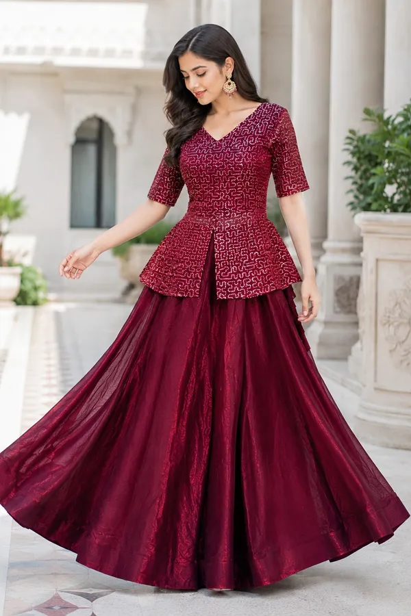 Elegant_Fendy_Satin_Lehenga_with_stylish_kali_stitching,_giving_a_beautiful_flared_look._Perfect_for_festive_&_party_wear,_paired_with_a_fully_stitched_blouse_for_a_ready-to-wear_look._?