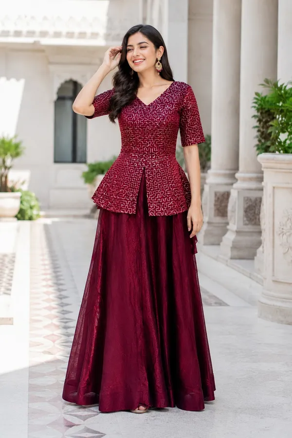 Elegant_Fendy_Satin_Lehenga_with_stylish_kali_stitching,_giving_a_beautiful_flared_look._Perfect_for_festive_&_party_wear,_paired_with_a_fully_stitched_blouse_for_a_ready-to-wear_look._?