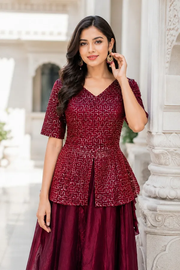 Elegant_Fendy_Satin_Lehenga_with_stylish_kali_stitching,_giving_a_beautiful_flared_look._Perfect_for_festive_&_party_wear,_paired_with_a_fully_stitched_blouse_for_a_ready-to-wear_look._?