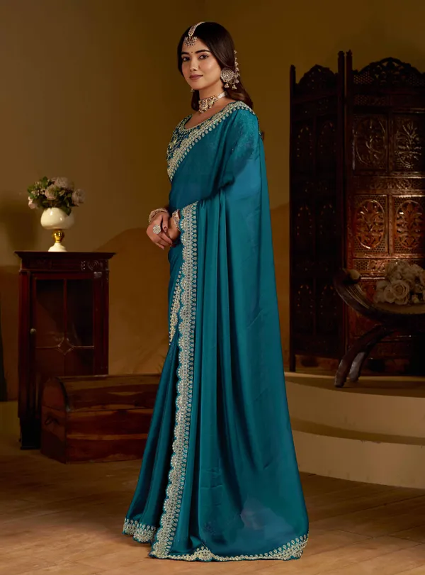 Rama_Green_Rangoli_Silk_Saree_with_Heavy_Embroidery_Work_and_heavy_work_Blouse_for_Wedding_&_Party_Wear