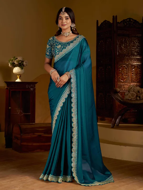 Rama_Green_Rangoli_Silk_Saree_with_Heavy_Embroidery_Work_and_heavy_work_Blouse_for_Wedding_&_Party_Wear