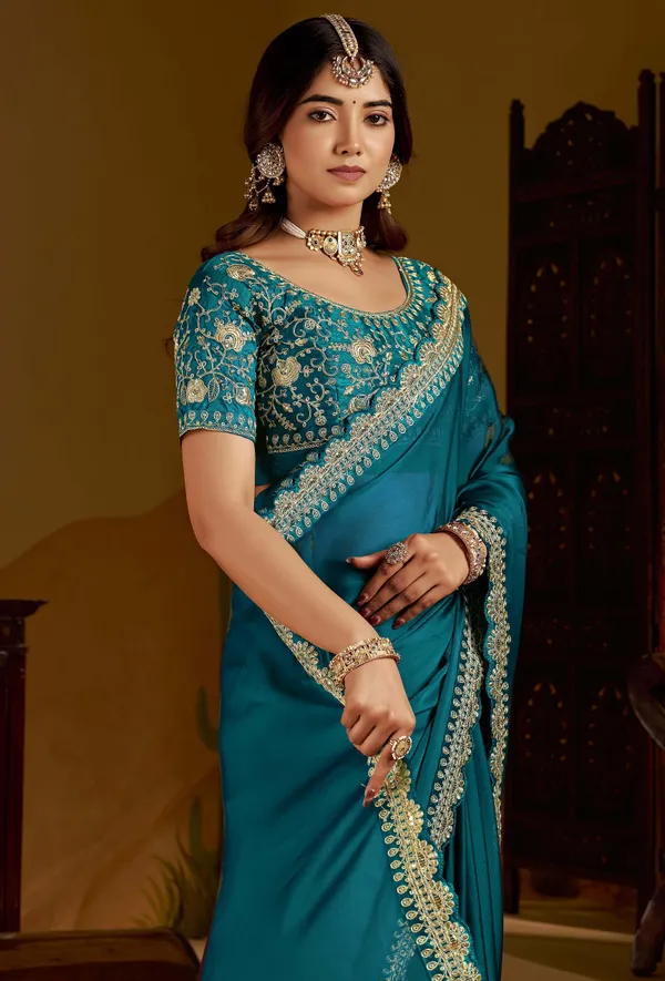 Rama_Green_Rangoli_Silk_Saree_with_Heavy_Embroidery_Work_and_heavy_work_Blouse_for_Wedding_&_Party_Wear