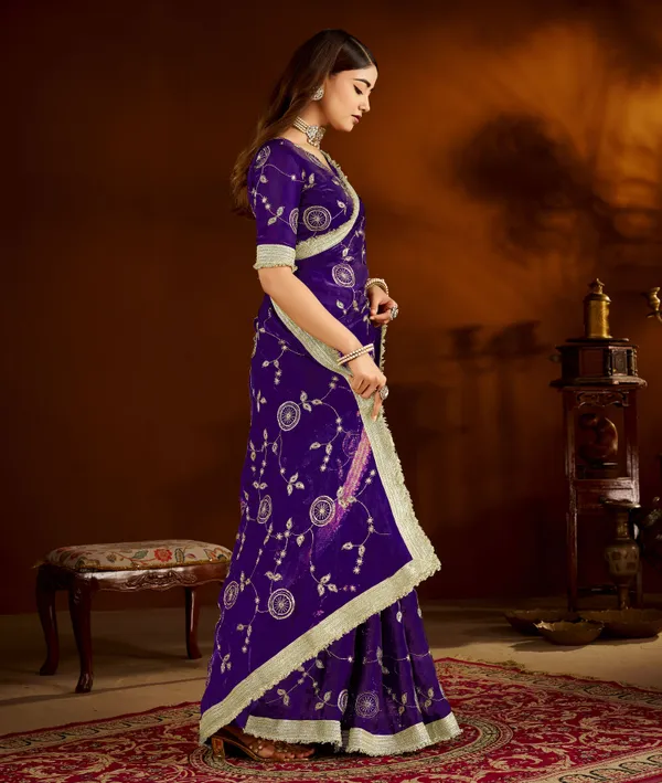 Violet_Satin_Silk_Saree_with_Heavy_Embroidered_Work