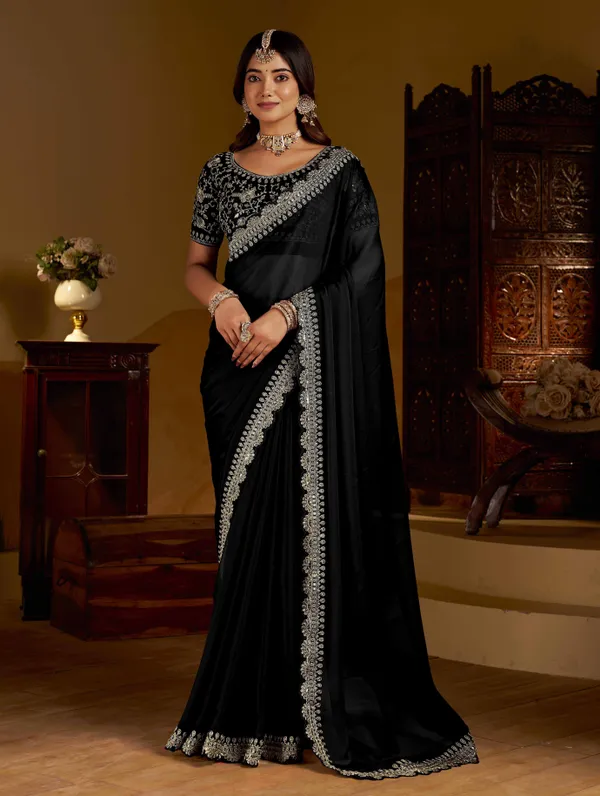 Black_Rangoli_Silk_Saree_with_Heavy_Embroidery_Work_and_heavy_work_Blouse_for_Wedding_&_Party_Wear