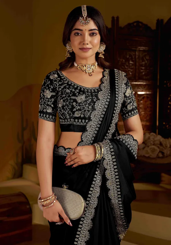 Black_Rangoli_Silk_Saree_with_Heavy_Embroidery_Work_and_heavy_work_Blouse_for_Wedding_&_Party_Wear
