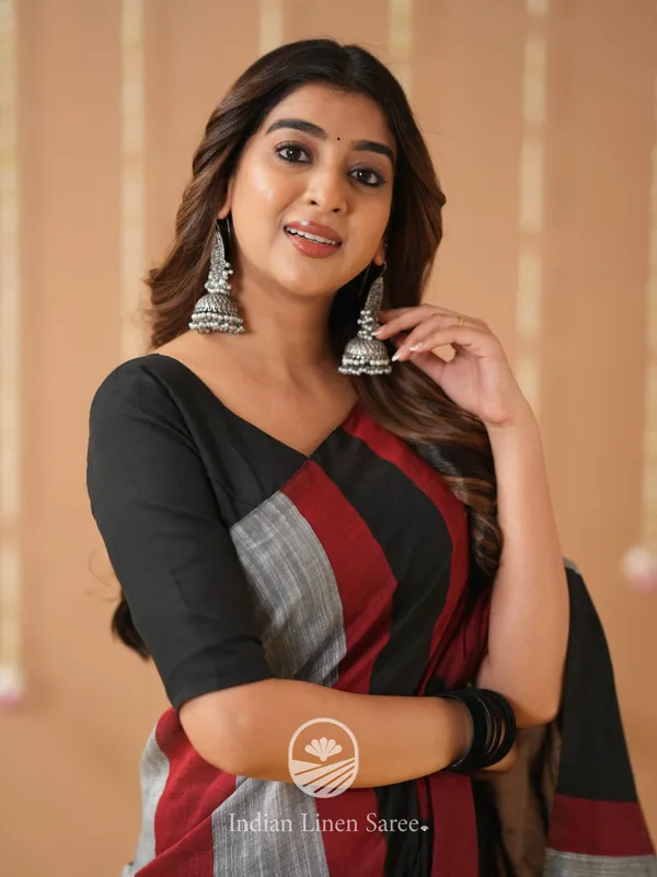 Black_Handloom_Cotton_Saree_with_Designer_Blouse