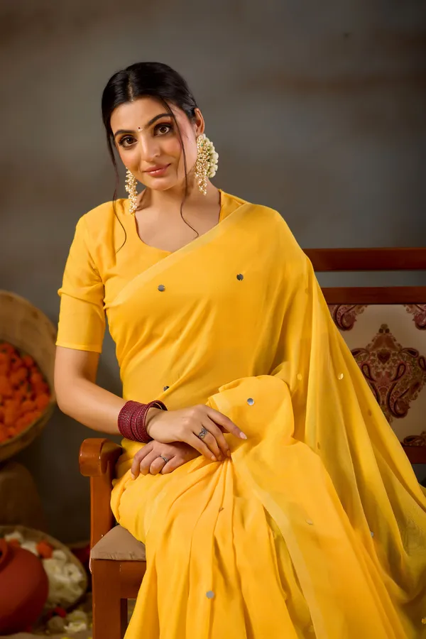 Yellow_Handloom_Gini_Cotton_Saree