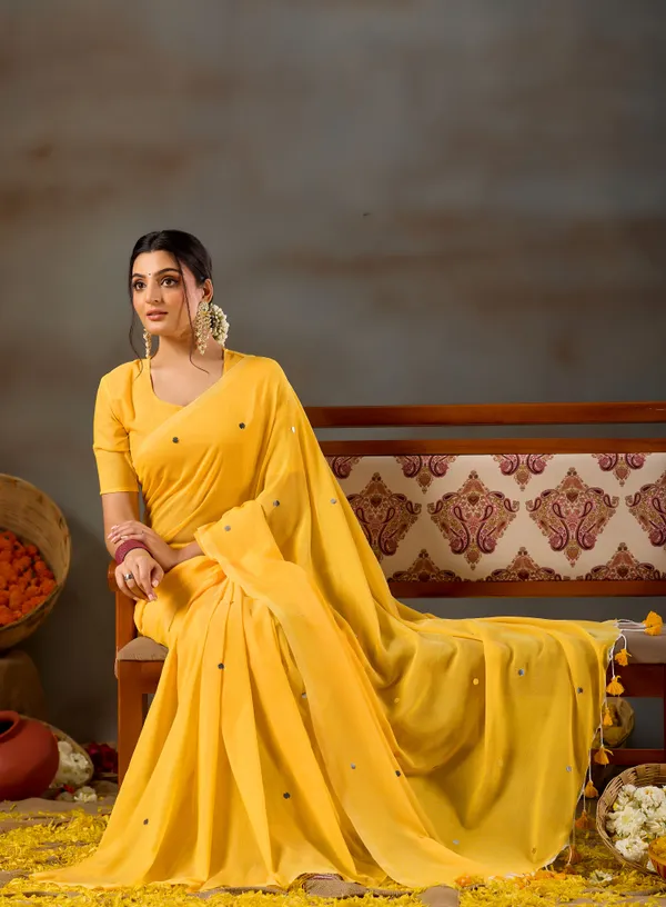 Yellow_Handloom_Gini_Cotton_Saree