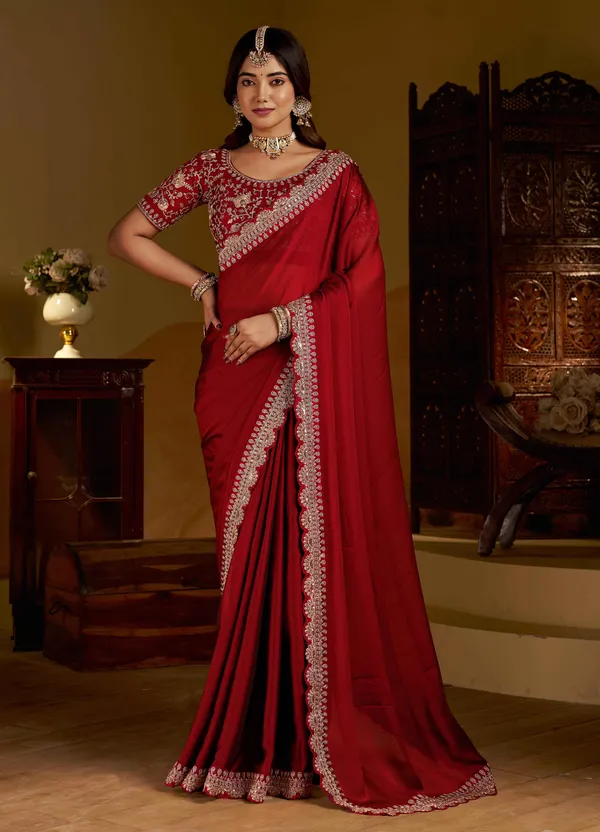 Maroon_Rangoli_Silk_Saree_with_Heavy_Embroidery_Work_and_heavy_work_Blouse_for_Wedding_&_Party_Wear