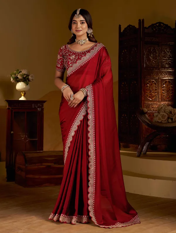 Maroon_Rangoli_Silk_Saree_with_Heavy_Embroidery_Work_and_heavy_work_Blouse_for_Wedding_&_Party_Wear
