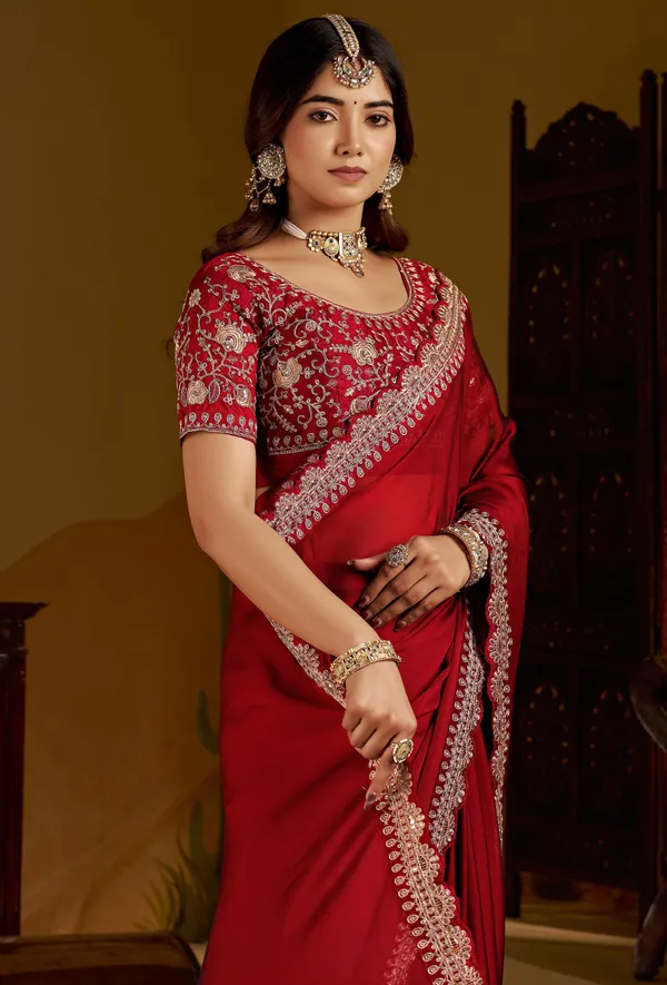 Maroon_Rangoli_Silk_Saree_with_Heavy_Embroidery_Work_and_heavy_work_Blouse_for_Wedding_&_Party_Wear