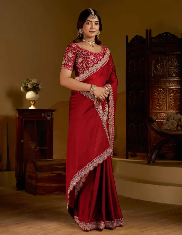 Maroon_Rangoli_Silk_Saree_with_Heavy_Embroidery_Work_and_heavy_work_Blouse_for_Wedding_&_Party_Wear