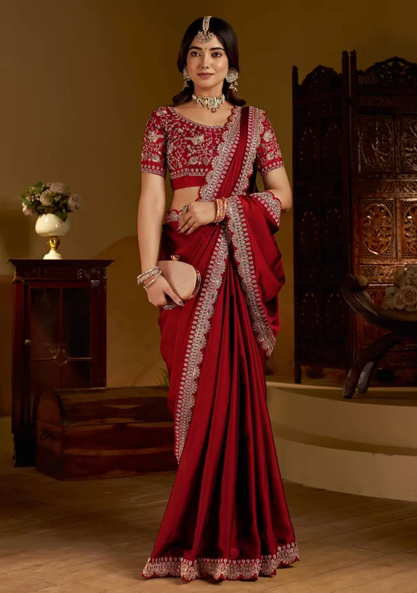Maroon_Rangoli_Silk_Saree_with_Heavy_Embroidery_Work_and_heavy_work_Blouse_for_Wedding_&_Party_Wear