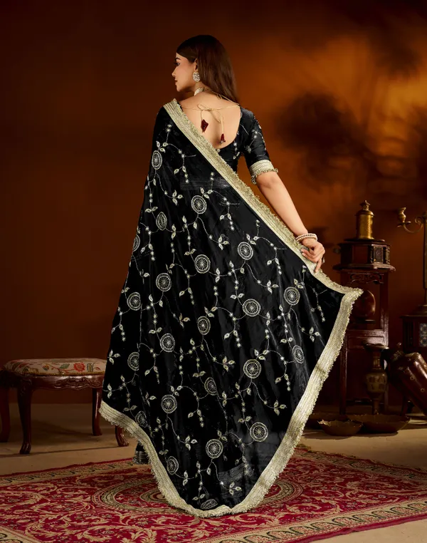 Black_Satin_Silk_Saree_with_Heavy_Embroidered_Work