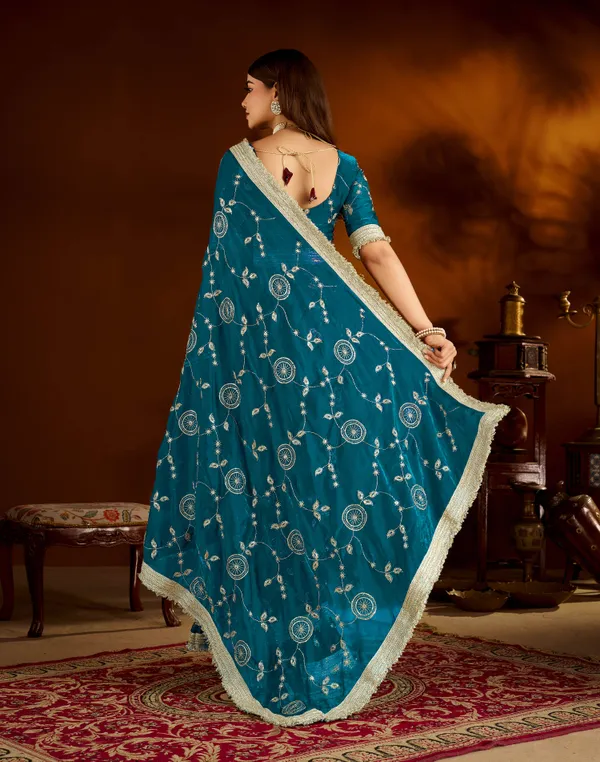 Rama_Green_Satin_Silk_Saree_with_Heavy_Embroidered_Work