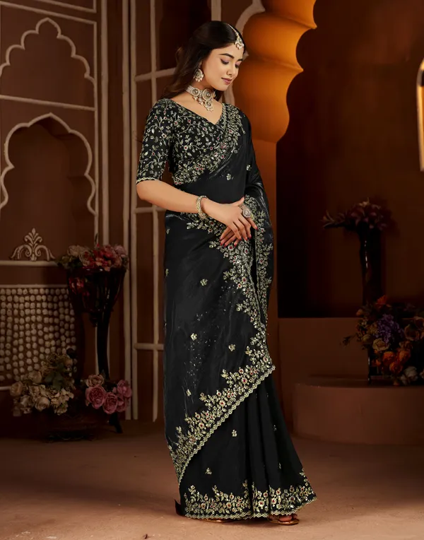 Black_Satin_Silk_Saree_with_Heavy_Embroidered_Work