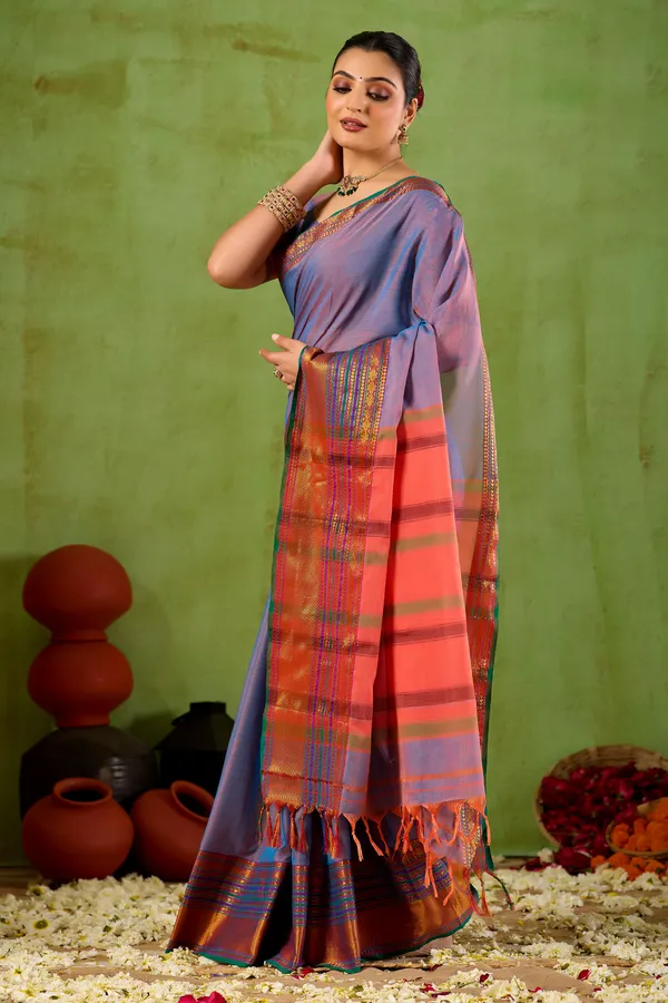 Lavnder_Narayanpet_Mercerized_Cotton_Saree