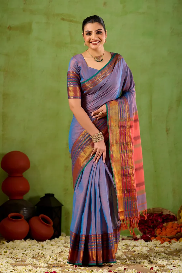Lavnder_Narayanpet_Mercerized_Cotton_Saree