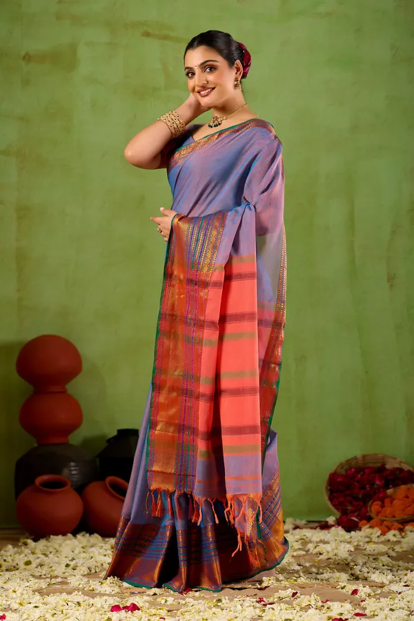Lavnder_Narayanpet_Mercerized_Cotton_Saree
