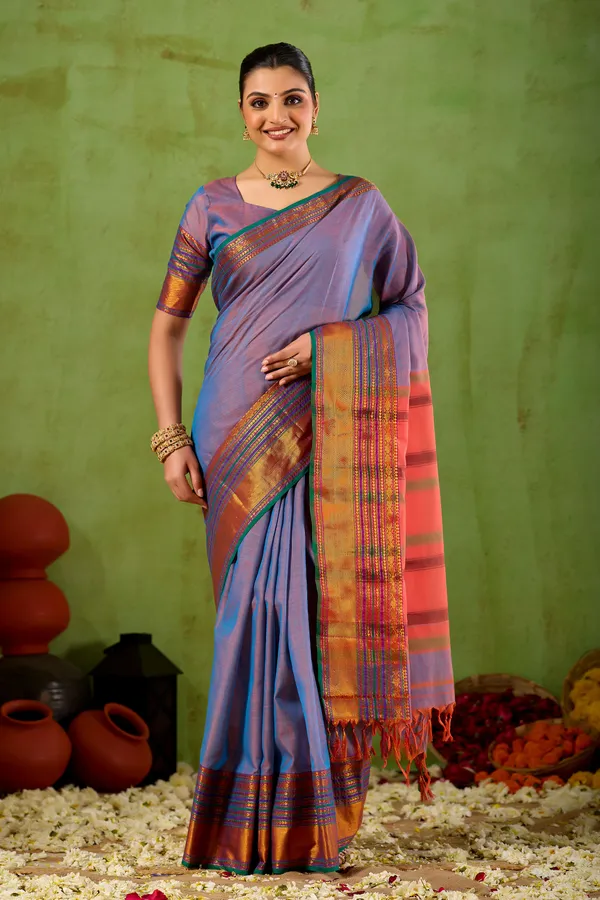 Lavnder_Narayanpet_Mercerized_Cotton_Saree