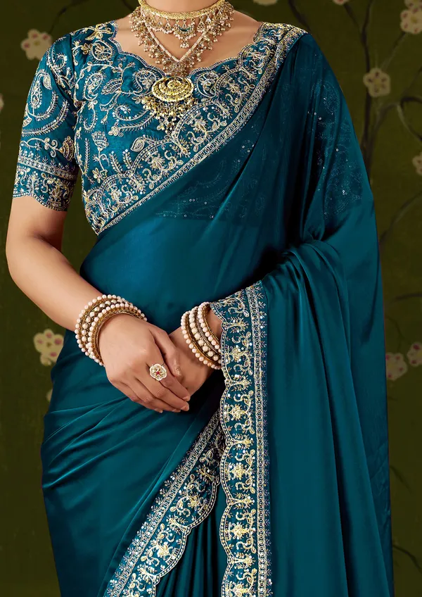 Rama_Green_Rangoli_Silk_Embroidered_Cutwork_Lace_Saree_for_Women_with_Designer_Blouse_Piece