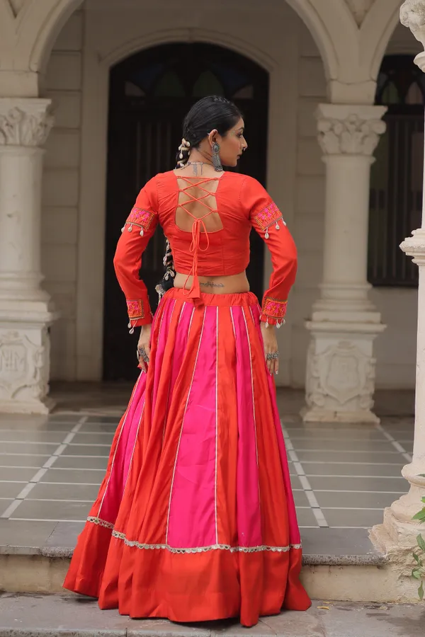 Roman-inspired_Lehenga_featuring_an_attractive_combination_of_mirror_lace_embellished_work,_paired_with_fully_stitched_lehenga_&_blouse_�_a_vibrant_and_eye-catching_choice_for_festive_and_Navratri_looks.