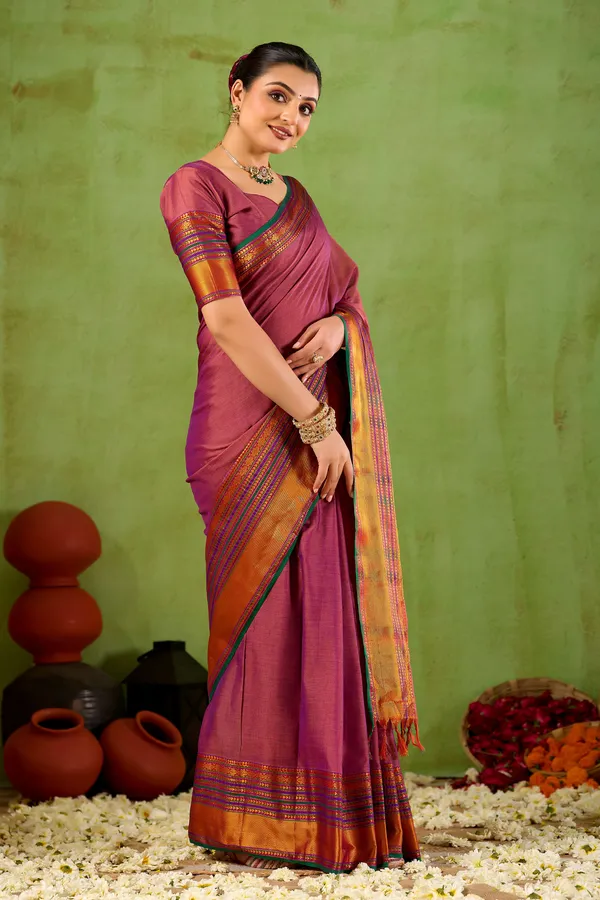 Pink_Narayanpet_Mercerized_Cotton_Saree