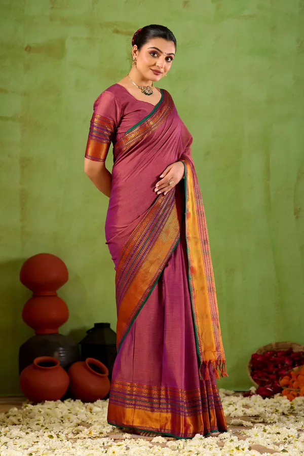 Pink_Narayanpet_Mercerized_Cotton_Saree
