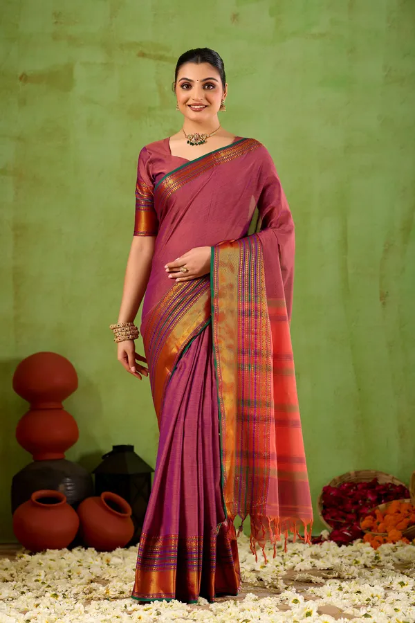 Pink_Narayanpet_Mercerized_Cotton_Saree