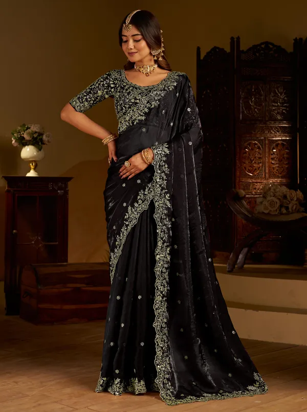 Black_Color_Satin_Silk_Saree_with_Heavy_Embroidered_Work