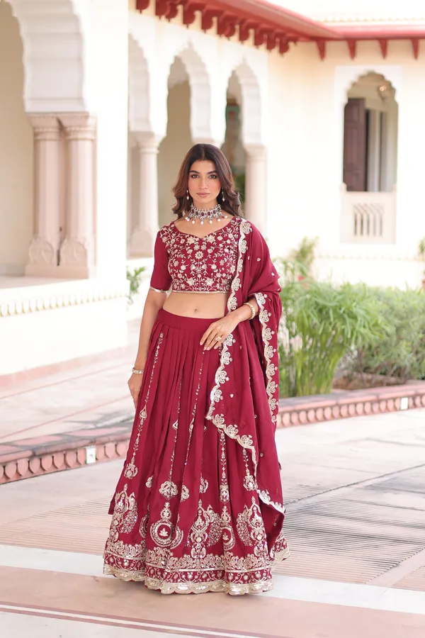 Vichitra_Silk_With_Heavy_Sequins_&_Thread_Embroidered_work