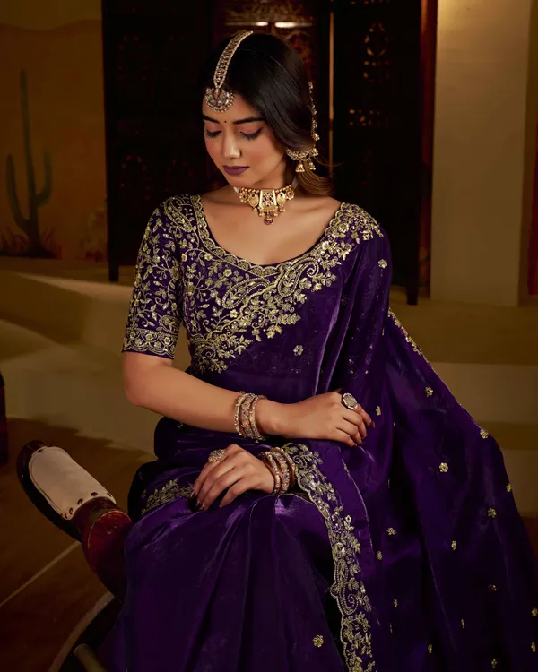 Violet_Colour_Satin_Silk_Saree_with_Heavy_Embroidery_Work_Blouse_Designer_Wedding_&_Party_Wear_Ethnic_Saree_for_Women