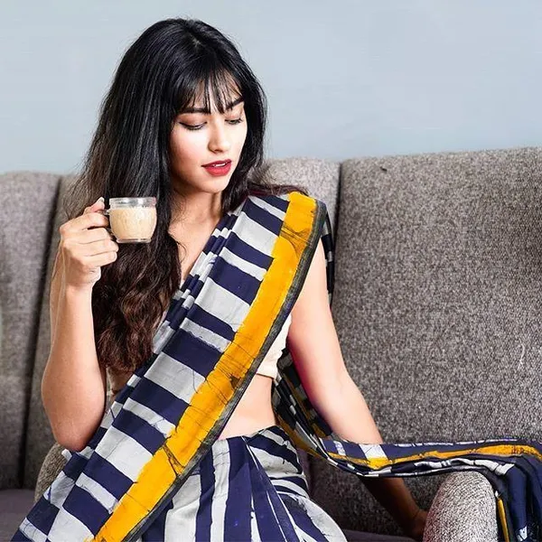 Navy_Blue_Colour_Linen_Saree_(With_Unstitched_Blouse_Piece)_(For_Women)