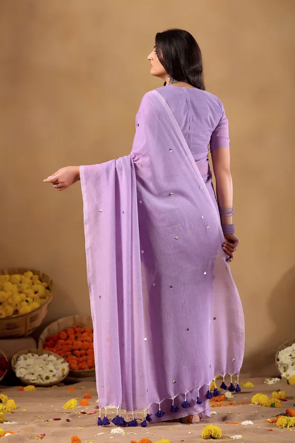 Lavnder_Handloom_Gini_Cotton_Saree