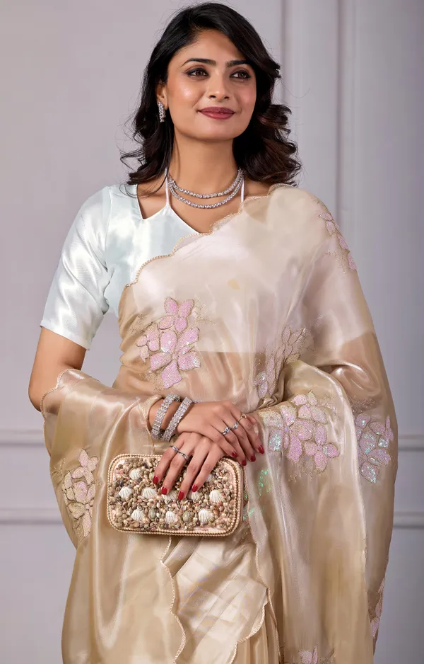 Beige_Jimmy_Choo_Saree_with_Sequin_Embroidery_|_Elegant_Party_Wear