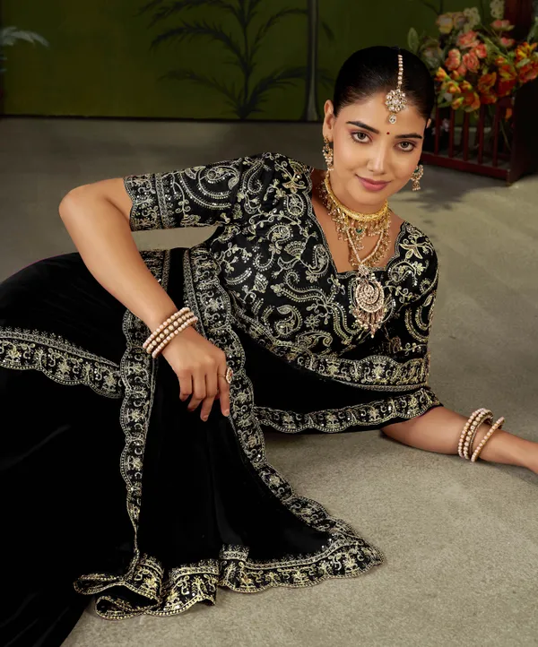 Black_Rangoli_Silk_Embroidered_Cutwork_Lace_Saree_for_Women_with_Designer_Blouse_Piece