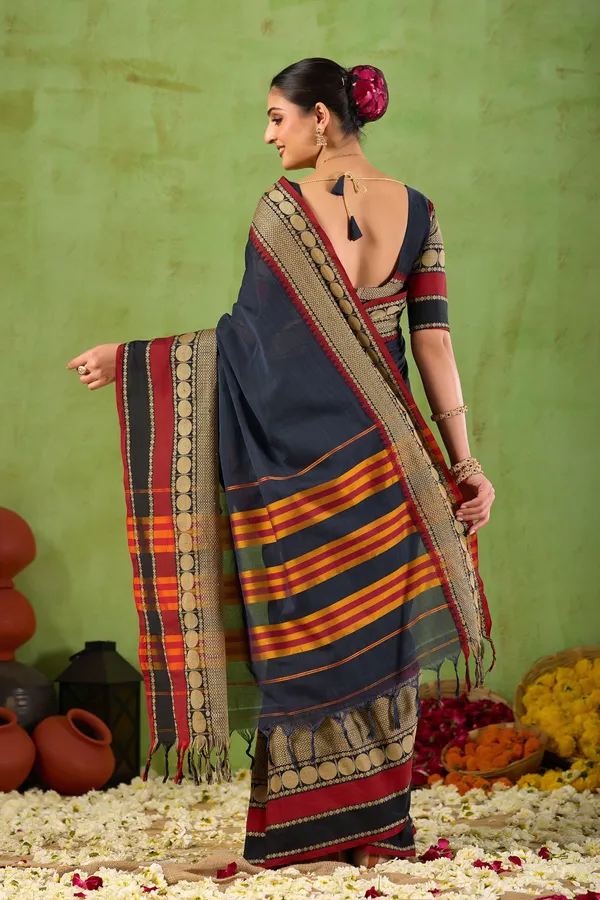 Black_Narayanpet_Mercerized_Cotton_Saree