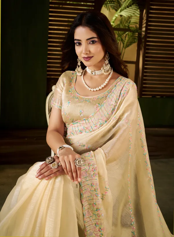 Beige_Jimmy_Choo_Fabric_Saree_with_Multi_Thread_Embroidered_Work_for_Women