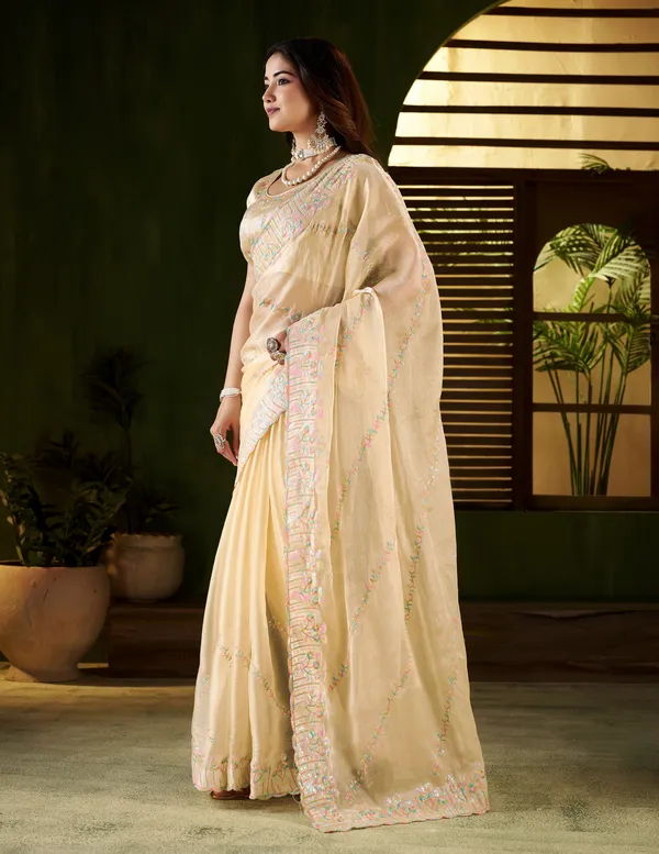 Beige_Jimmy_Choo_Fabric_Saree_with_Multi_Thread_Embroidered_Work_for_Women