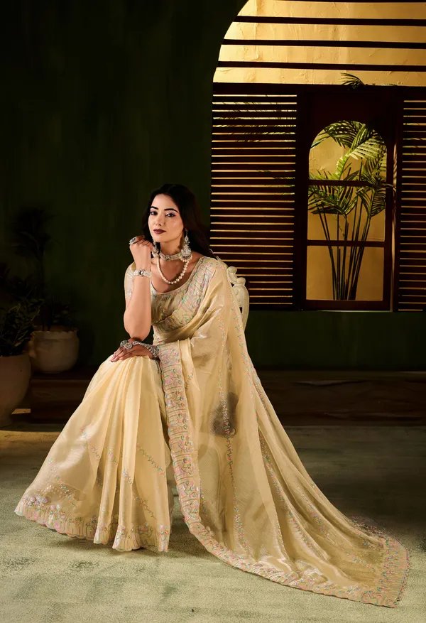 Beige_Jimmy_Choo_Fabric_Saree_with_Multi_Thread_Embroidered_Work_for_Women