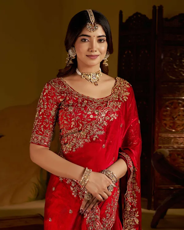 Red_Colour_Satin_Silk_Saree_with_Heavy_Embroidery_Work_Blouse_Designer_Wedding_&_Party_Wear_Ethnic_Saree_for_Women