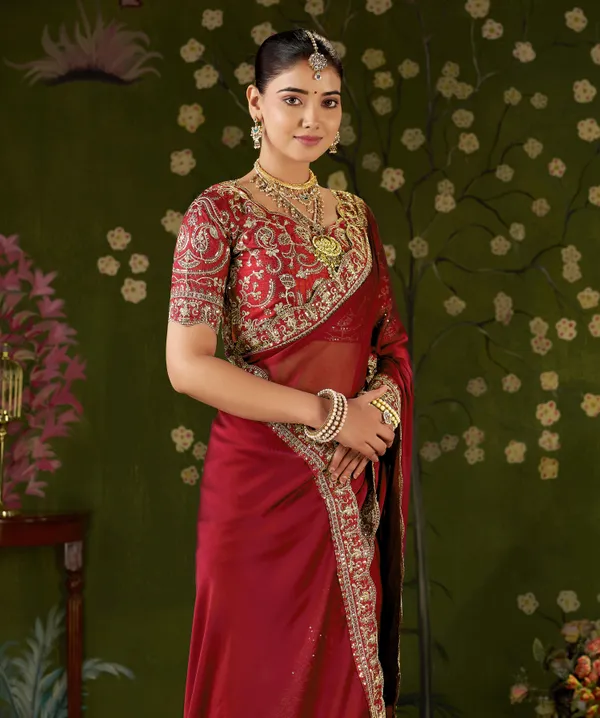 Red_Rangoli_Silk_Embroidered_Cutwork_Lace_Saree_for_Women_with_Designer_Blouse_Piece