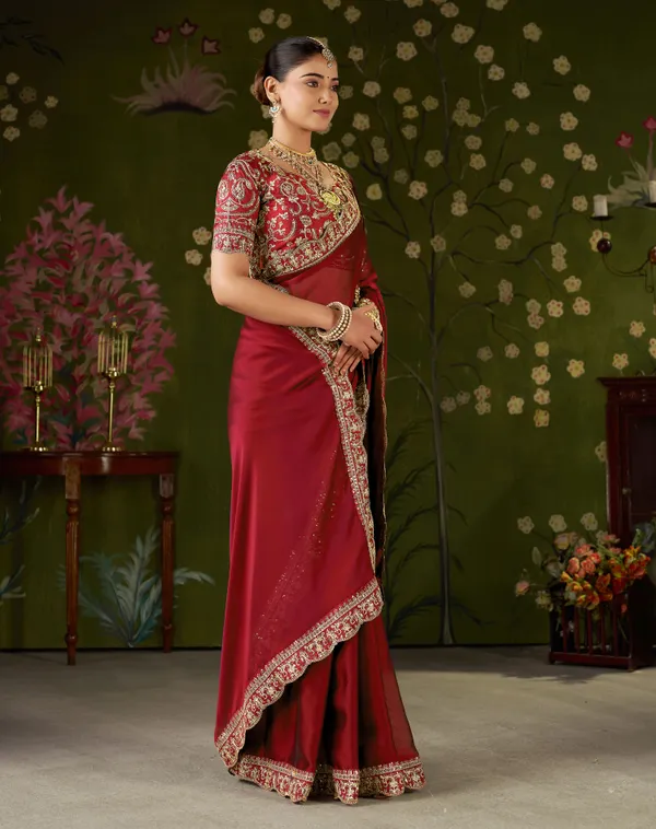 Red_Rangoli_Silk_Embroidered_Cutwork_Lace_Saree_for_Women_with_Designer_Blouse_Piece