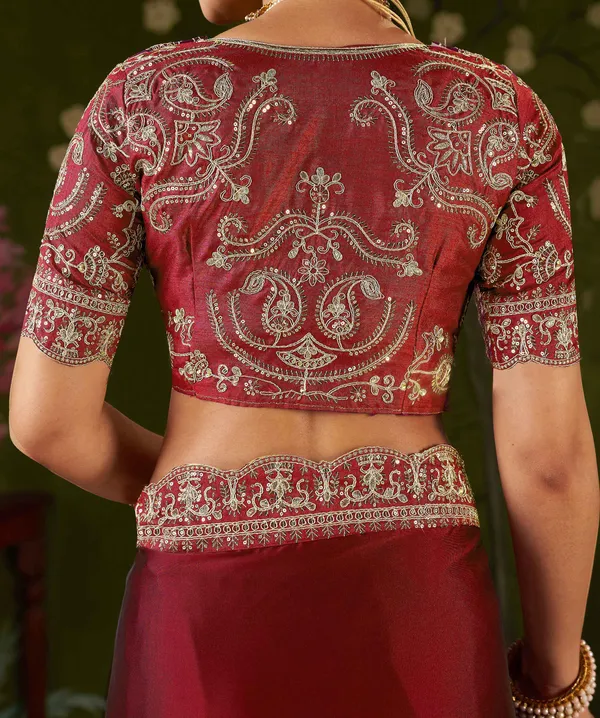 Red_Rangoli_Silk_Embroidered_Cutwork_Lace_Saree_for_Women_with_Designer_Blouse_Piece