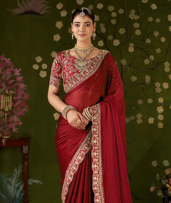 Red_Rangoli_Silk_Embroidered_Cutwork_Lace_Saree_for_Women_with_Designer_Blouse_Piece