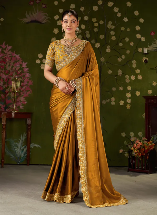Mustard_Black_Rangoli_Silk_Saree_with_Embroidered_Designer_Blouse_Piece
