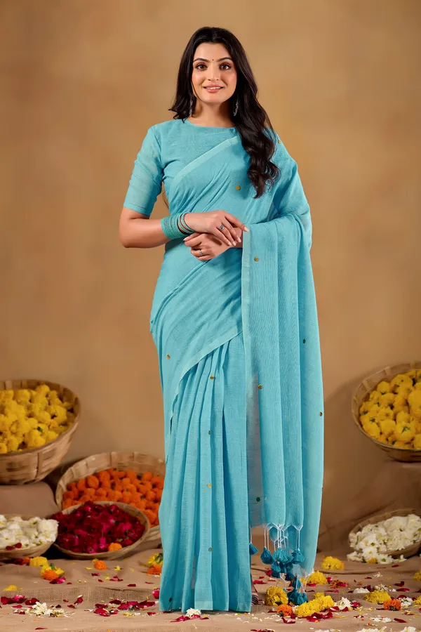 Sky_Handloom_Gini_Cotton_Saree