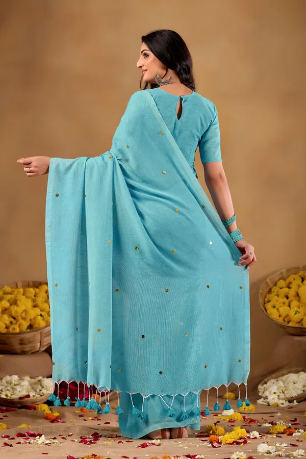 Sky_Handloom_Gini_Cotton_Saree