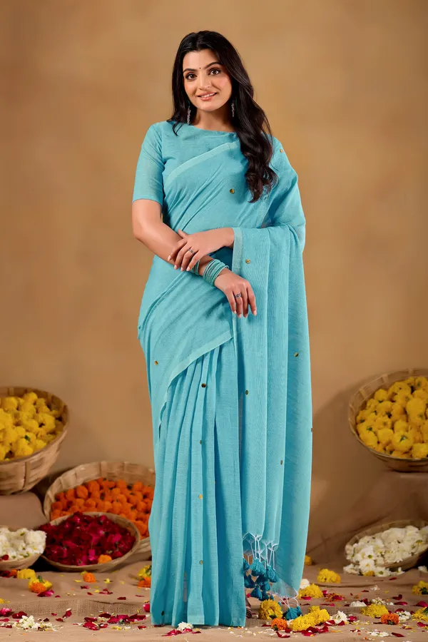 Sky_Handloom_Gini_Cotton_Saree