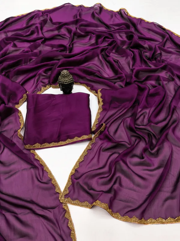 New_Party_Wear_Rangoli_Silk_Wine_color_saree_with_Blouse_and_stone_lace_Border
